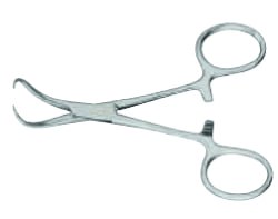 Затискач для операцiйної бiлизни за Бекхаусом, з кремальєрою, (Цапка), 150 мм Surgimax 06-479-15